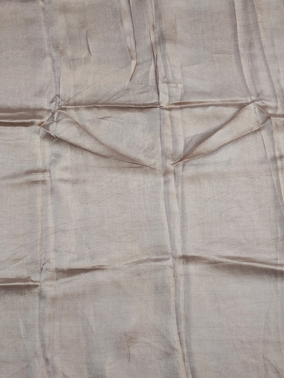 Golden Crushed Tissue Suit with Cutwork & Stones