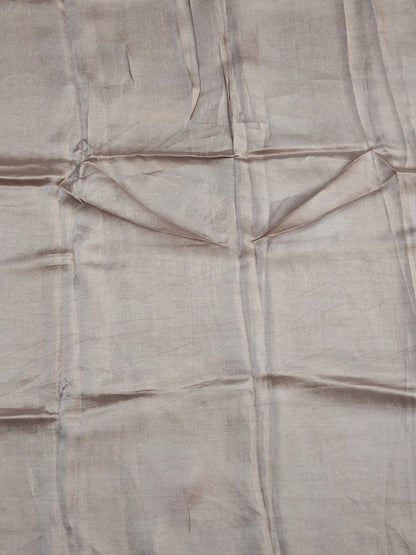 Golden Crushed Tissue Suit with Cutwork & Stones
