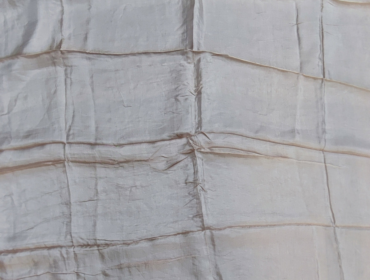 Light Golden Crushed Tissue Suit with Cutwork