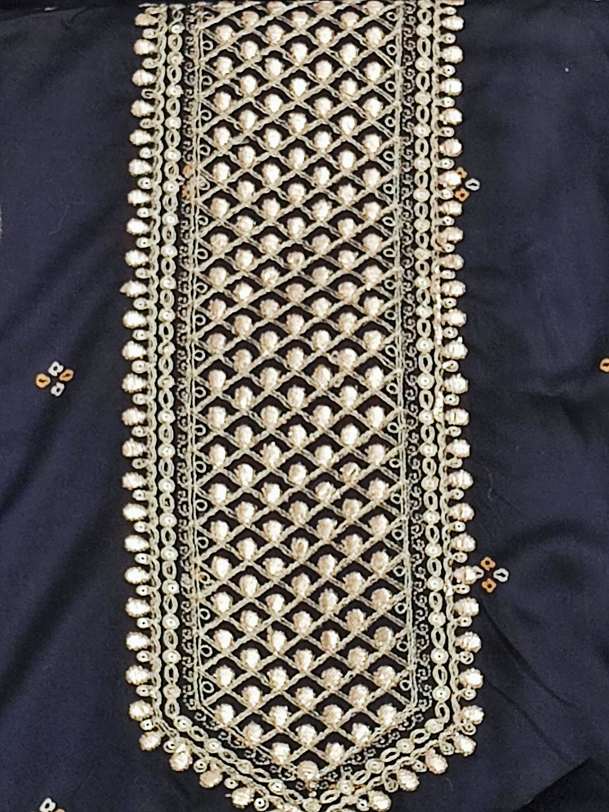 Black Bandhani Print Muslin Suit