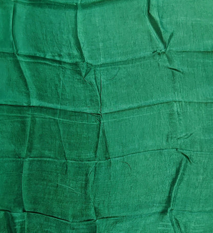 Green Banarasi Silk Suit with Gold Leaf Work
