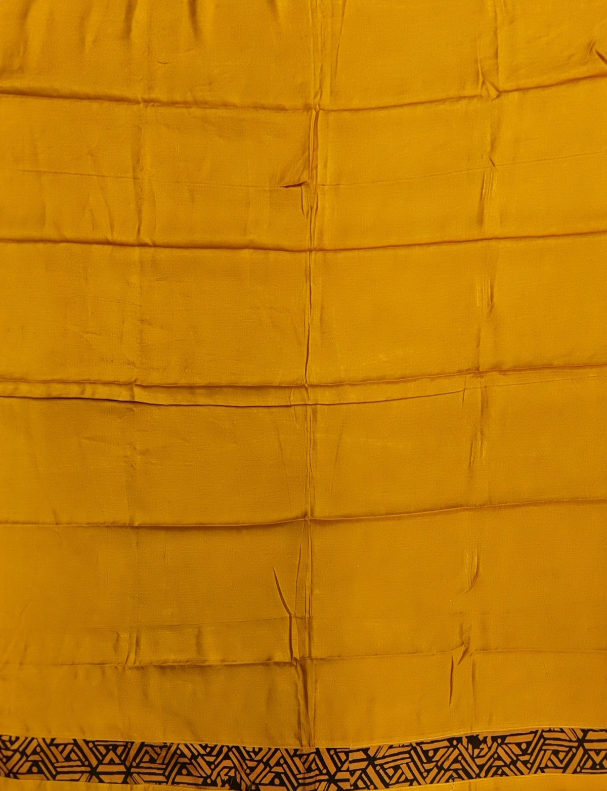 Mustard Muslin Silk Suit with Applique Work