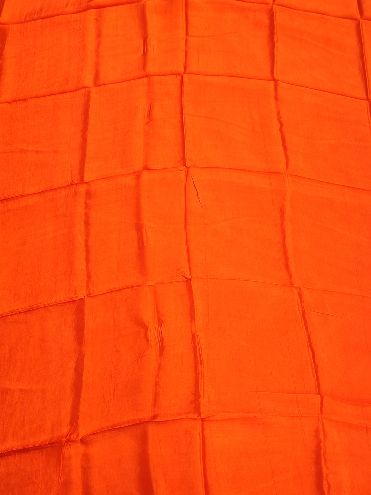 Orange Banarasi Suit with Mirror & Bead Work