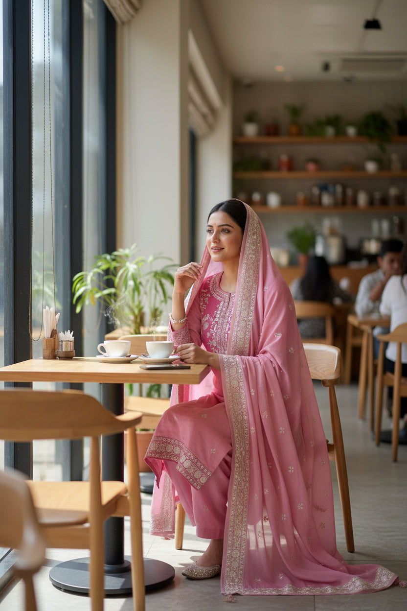 Ombre Pink Mul Suit