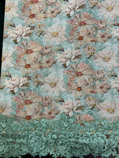 TealGreen Georgette Suit