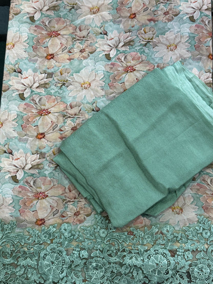 TealGreen Georgette Suit