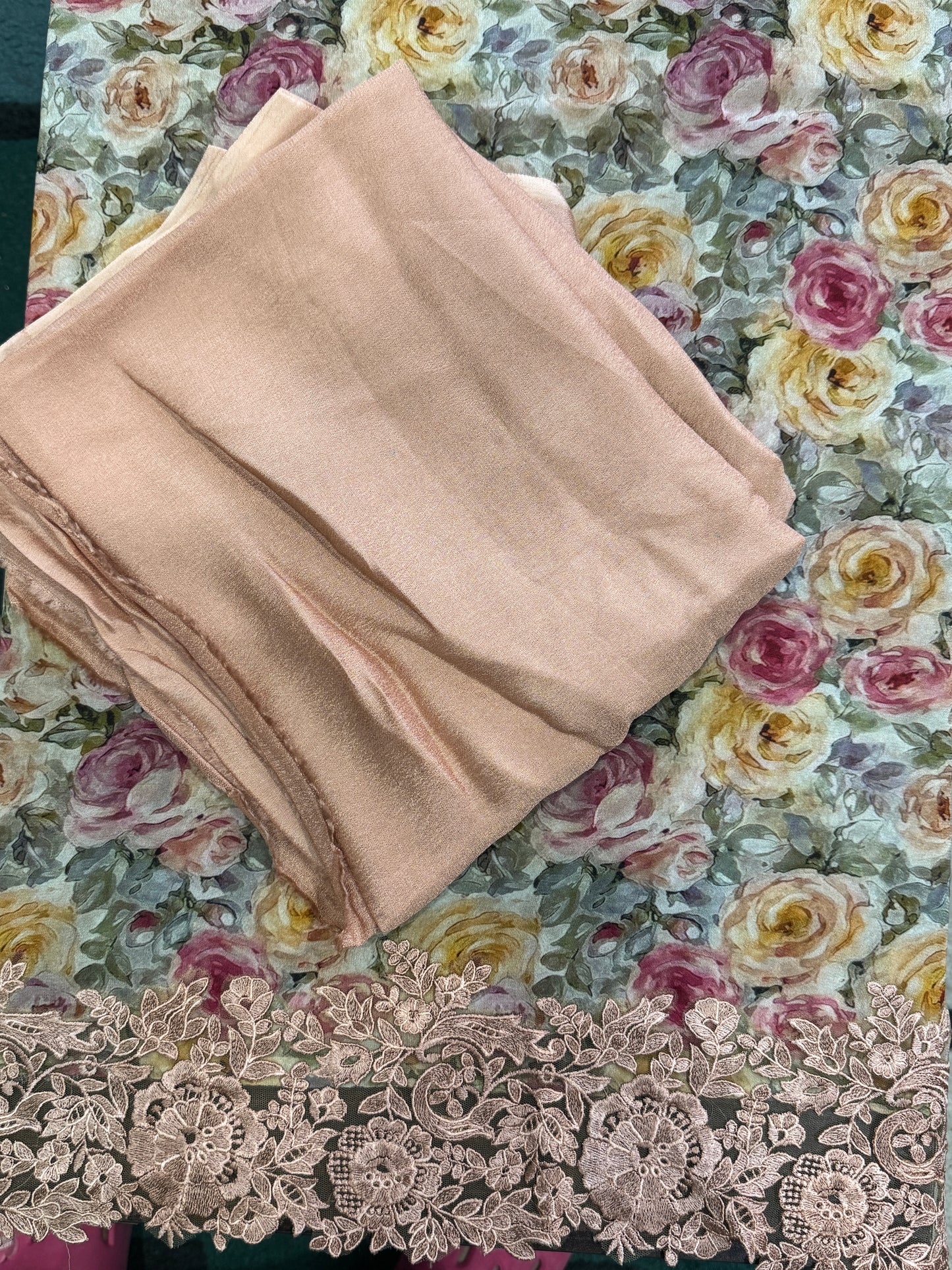 Beige Georgette Suit