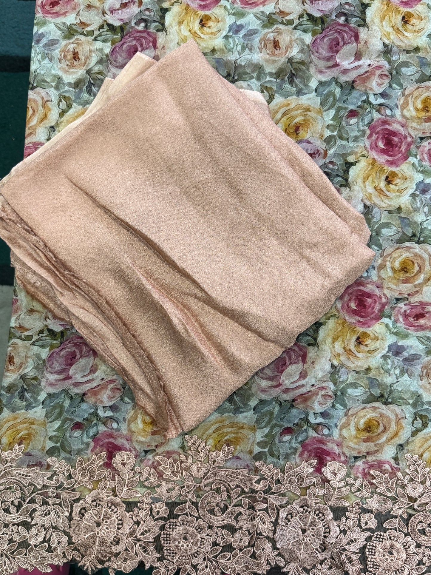 Beige Georgette Suit