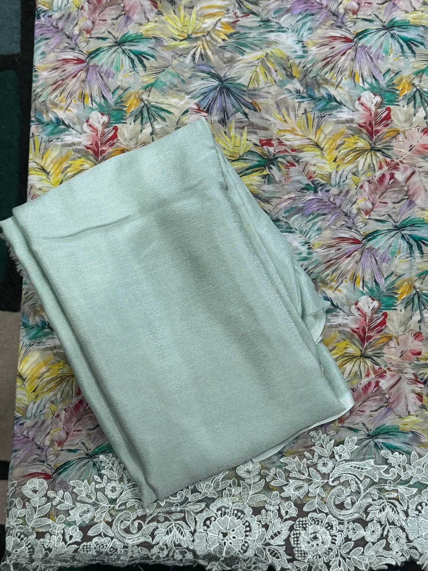 SeaGreen Georgette Suit