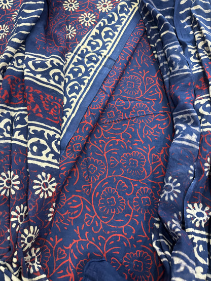 NightBlue Cotton Suit
