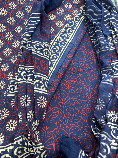NightBlue Cotton Suit