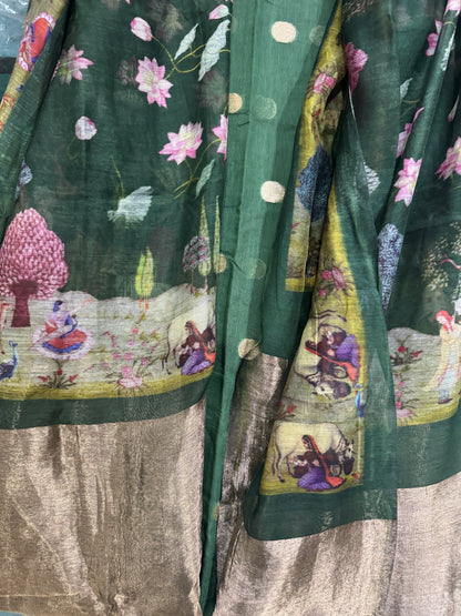 Green Kalamkari Suit