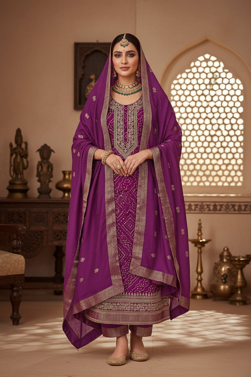 Purple Bandani  Suit