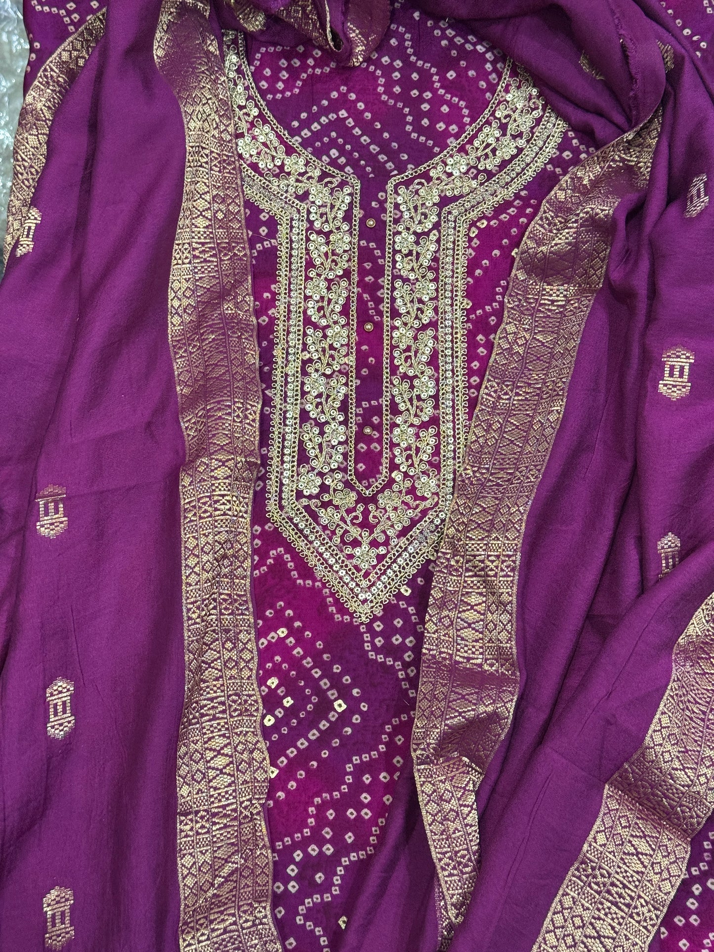 Purple Bandani  Suit