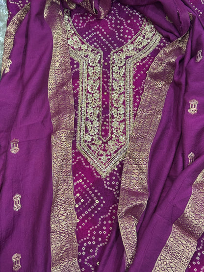 Purple Bandani  Suit