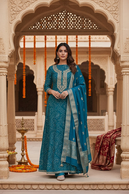 Ferozy Bandani Suit