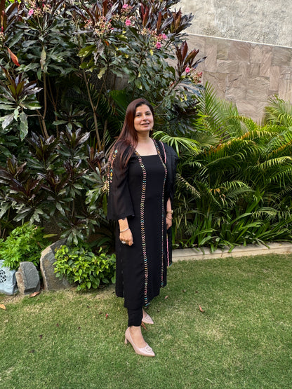 Nayaab Black Suit