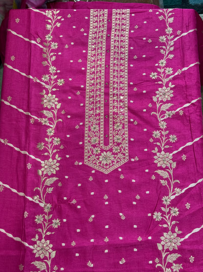 HotPink Banarsi Silk