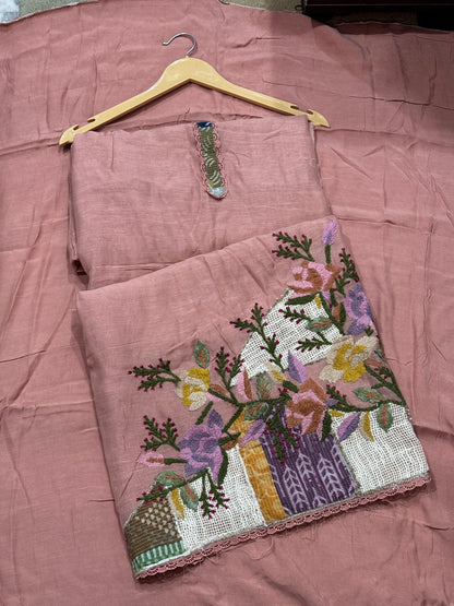 Pink Anchor Work Mul suit