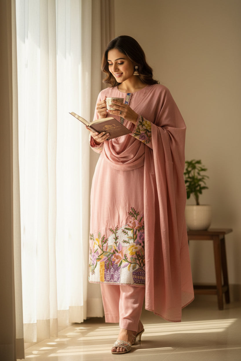 Pink Anchor Work Mul suit