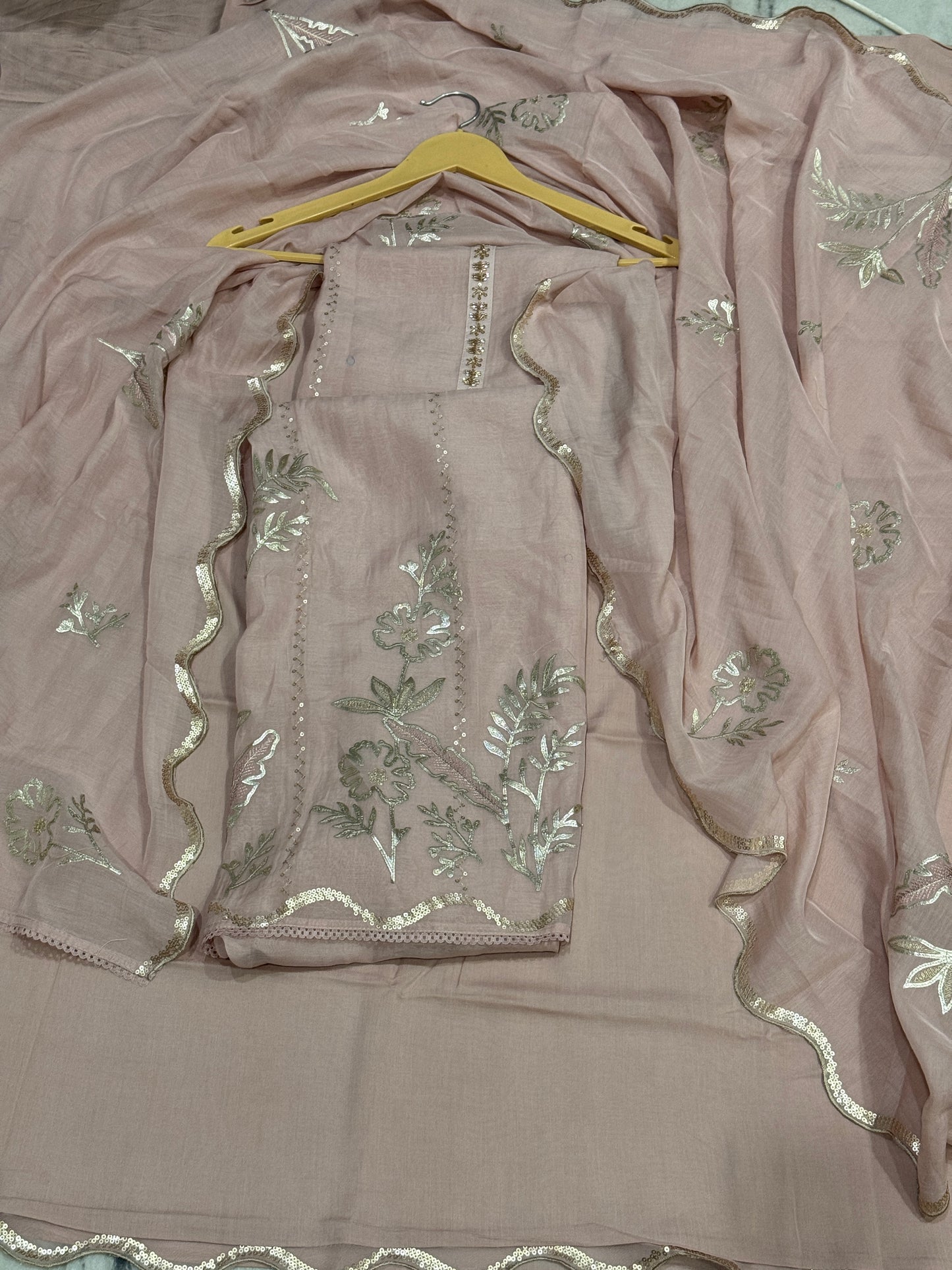 Pink Leather Work Mul Suit