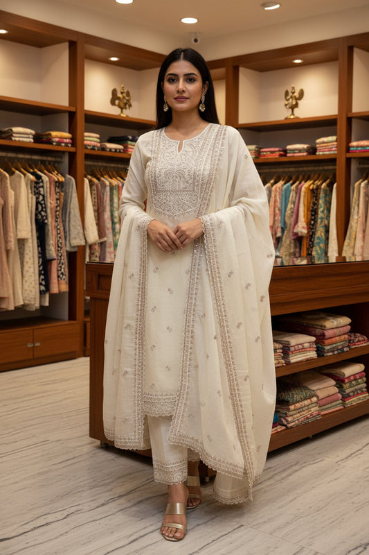 Ivory Mul Suit