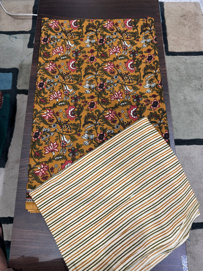 Mustard Kalamkari  Suits