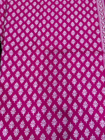 Hotpink Cotton Suit
