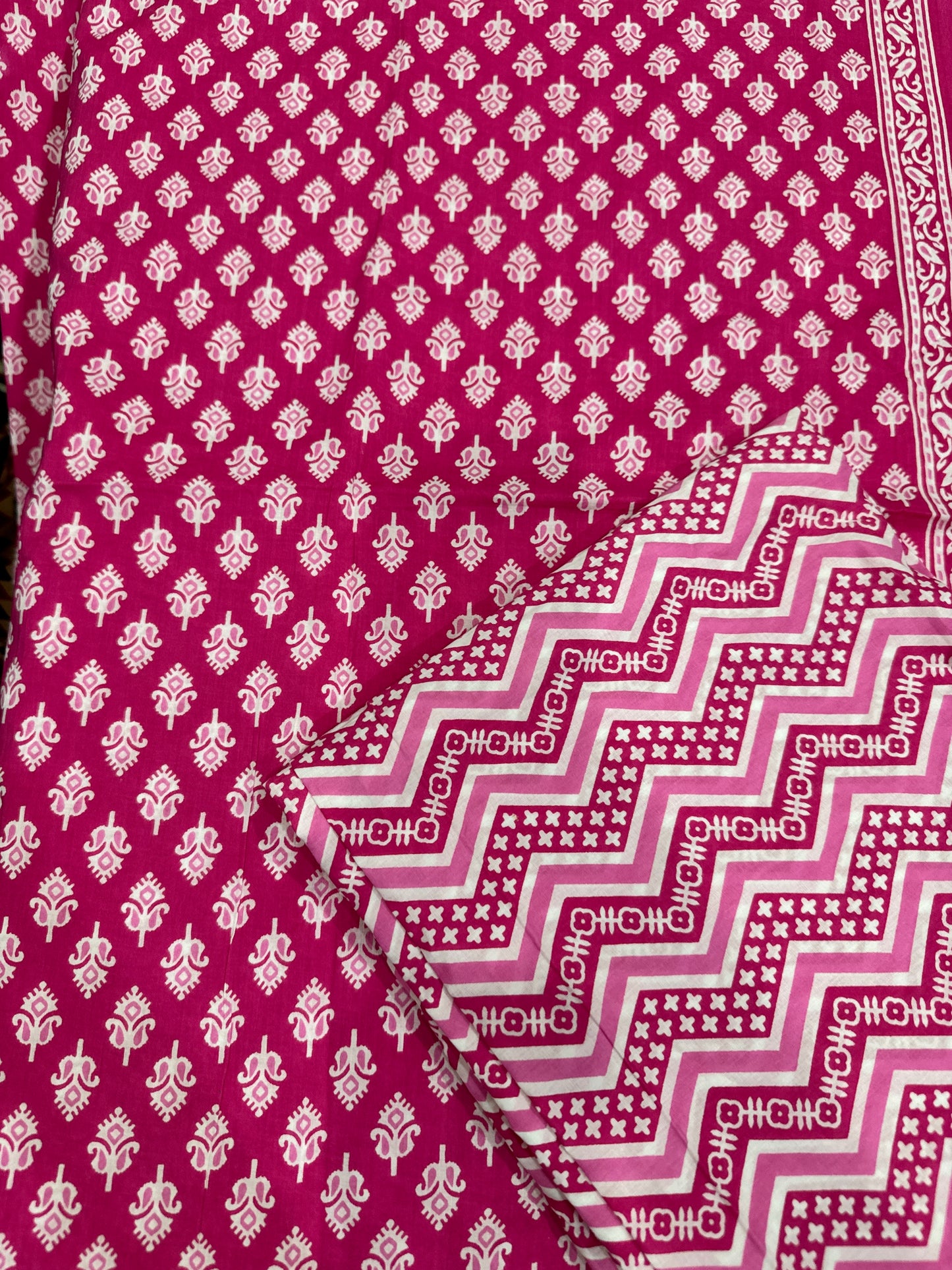Hotpink Cotton Suit