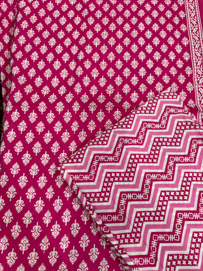 Hotpink Cotton Suit