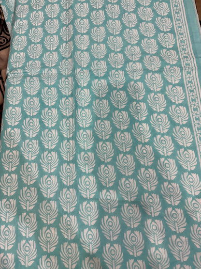 IceBlue Cotton Suit